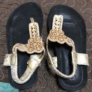 Gold sandals